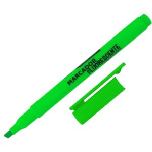 Marcador Verde Flúor Punta Bisel 1-4mm Cuerpo Redondo