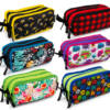 Estuche 3 cremalleras diseño juvenil