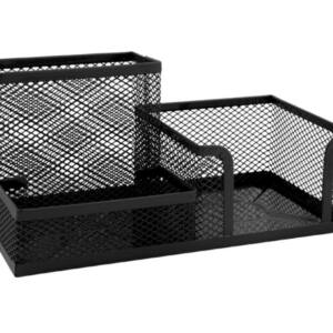 Organizador Metálico Negro para escritorio 20x10x10cm