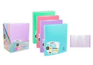 Carpeta 20 Fundas A4 Colores Pastel Lomo Encolado