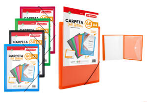 Carpeta 60 fundas con goma A4 portada personalizable sobre