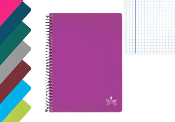 Cuaderno A5 80H 60gr/m2 Cuadros 5x5mm Tapa Blanda