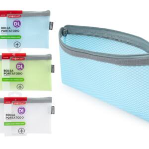 Bolsa portatodo con cremallera tamaño DL