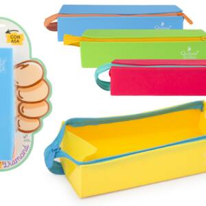 Estuche silicona gran capacidad apertura completa