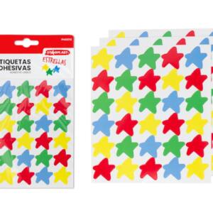 Etiquetas Adhesivas Diseño Estrellas 90 Pegatinas Recompensa