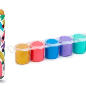 Set 6 Pinturas Acrílicas 25ml Colores Metalizados