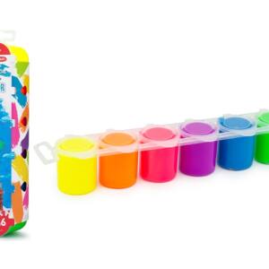 Set 6 Botes de Pintura Acrílica 25ml Colores Flúor