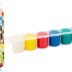 Set 6 Botes de Pintura Cristal 25ml Colores Básicos