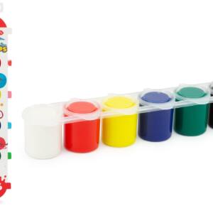 Set 6 Pinturas Acrílicas 15ml Colores Básicos