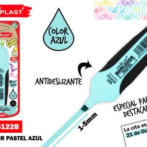 Marcador antideslizante color pastel azul