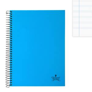 Cuaderno espiral A5 80H 90g/m2 pauta 2.5 tapa forrada
