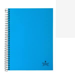 Cuaderno espiral A5 80H 90g/m2 hoja lisa tapa forrada