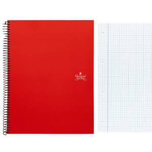 Cuaderno espiral A4 150H 60g/m2 cuadros 5x5mm tapa forrada