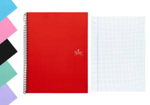 Cuaderno espiral A4 120H 70g/m2 cuadros 5x5mm tapa forrada