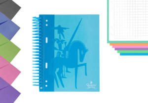 Cuaderno espiral flexible A5 120H 90g/m2 cuadros 5x5mm tapa forrada