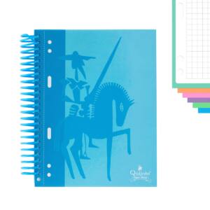 Cuaderno espiral flexible A5 120H 90g/m2 cuadros 5x5mm tapa forrada