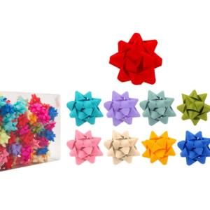 100 Moños 6x6cm para Envolver Regalos Colores Surtidos