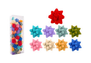 80 Moños 5x5cm para Envolver Regalos Colores Surtidos