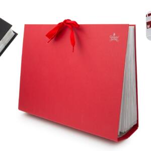 Archivador A-Z cartón fuelle Rojo o Negro