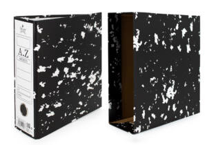 Archivador 85mm lomo con palanca y caja 240x213mm