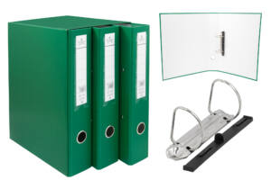 Módulo 3 archivadores lomo 6cm verde