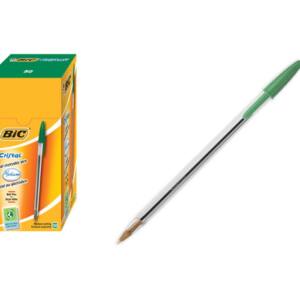 Bic Bolígrafo verde cristal 1.0mm