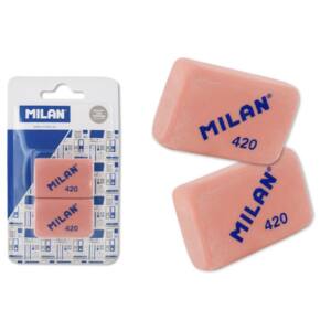 2 Gomas de Borrar Milan 420 Rosa