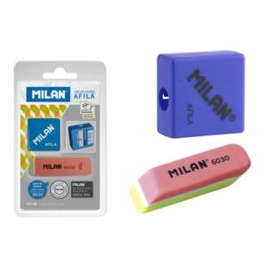 Sacapuntas y Goma Borrar Milan 6030