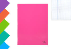 Cuaderno Grapado Tamaño Folio 48H 60g Cuadros 4x4mm Tapa Plástico