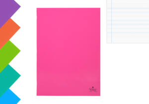 Cuaderno Grapado Tamaño Folio 48H 60g Pauta 2.5 Tapa Plástico