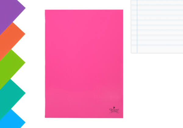 Cuaderno Grapado Tamaño Folio 48H 60g Pauta 2.5 Tapa Plástico