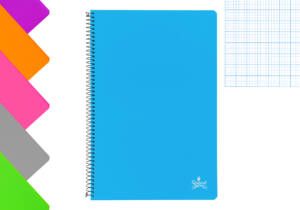 Cuaderno espiral Folio 80H 90g/m2 Pauta 46 Tapa plástico