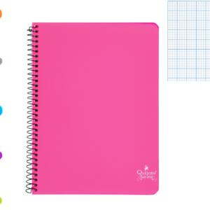 Cuaderno espiral A5 80H 90g/m2 Pauta 46 tapa plástico