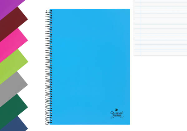 Cuaderno espiral Folio A4 80H 90g/m2 pauta 3.5 tapa forrada