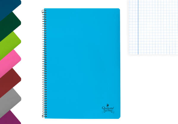 Cuaderno A4 80H 60gr/m2 Cuadros 5x5mm Tapa Blanda