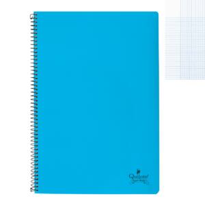 Cuaderno Folio A4 80H 60G Milimetrado Tapa cartón Espiral Metálica