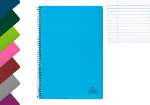 Cuaderno espiral Folio A4 80H 60g/m2 líneas tapa normal