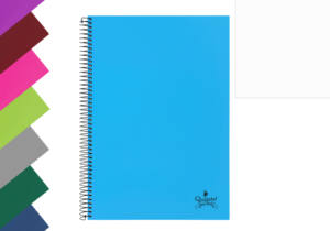 Cuaderno espiral Folio A4 80H 90g/m2 hoja lisa tapa forrada