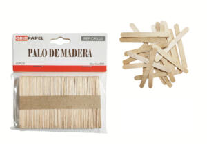 50 Palos Madera 6.5x1cm