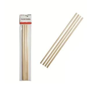 4 Palos Madera Semicircular 30x0.4x0.8cm