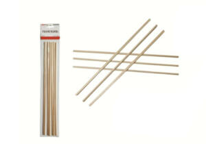 6 Palos Madera Semicircular 30x0.3x0.6cm