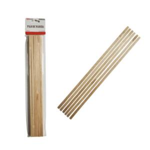 6 Palos Madera 30x0.6x0.6cm