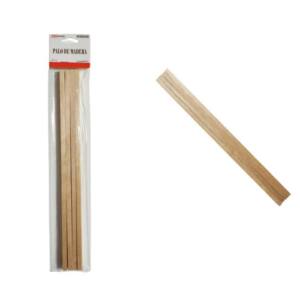4 Palos Madera 30x0.8x0.8cm