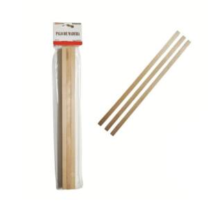 3 Palos Madera 30x0.1x0.1cm
