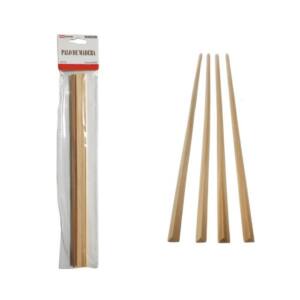 4 Palos Madera Triangular 30x0.8x0.8cm