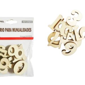10 Números Madera 3.5cm