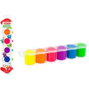 Set 6 Pinturas Acrílicas 15ml Colores Flúor