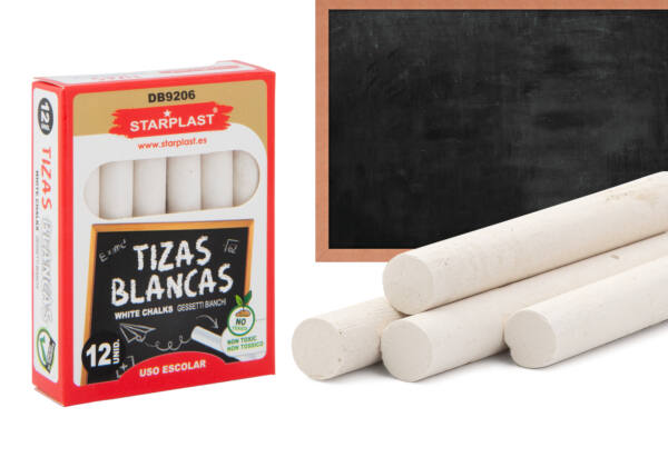 12 Tizas Blancas