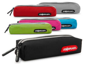 Estuche Tela 2 Cremalleras Colores Surtido