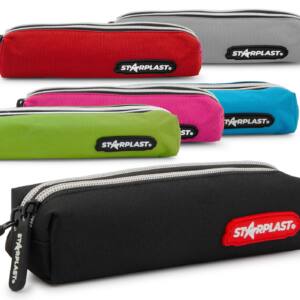 Estuche Tela 2 Cremalleras Colores Surtido